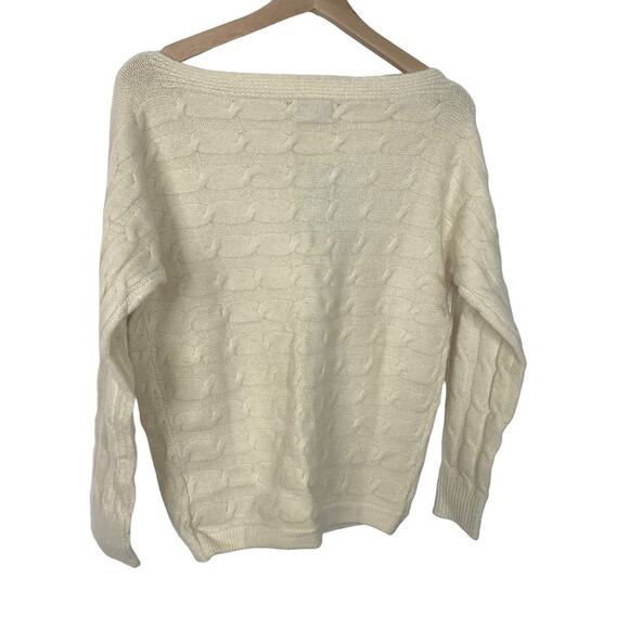 Military Hippie Cream Sweater Flower Pin Small / Medium NWT - Picture 6 of 6